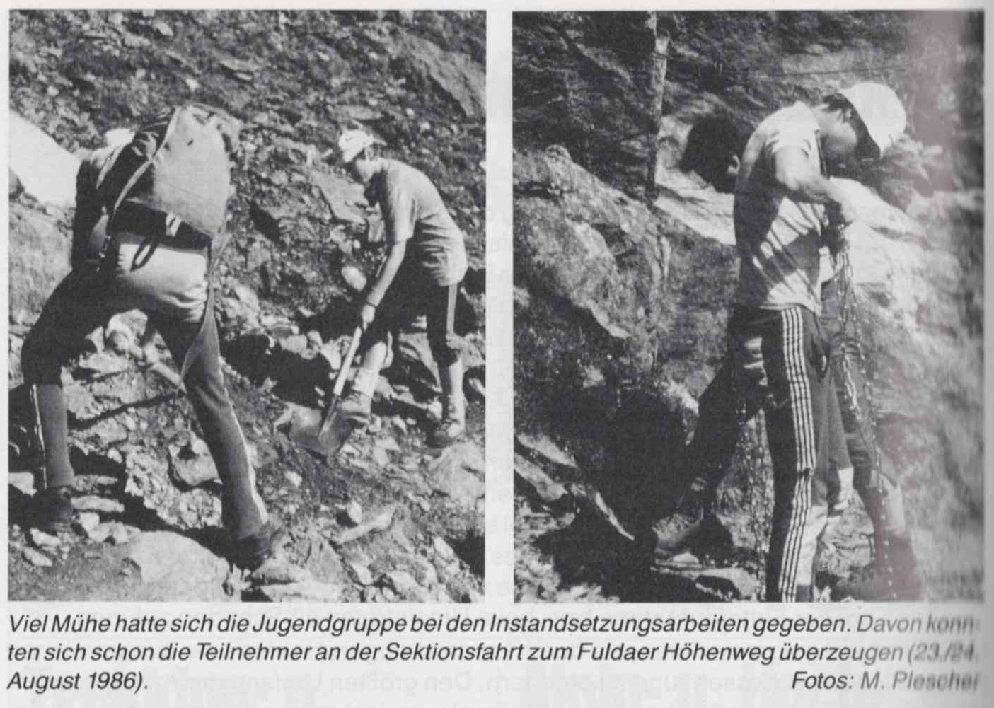 Fuldaer Höhenweg, Pitztal, Österreich, Historisches Foto | © DAV Fulda