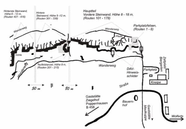 Steinwand Übersicht | © DAV Fulda Steinwand Übersicht | © DAV Fulda