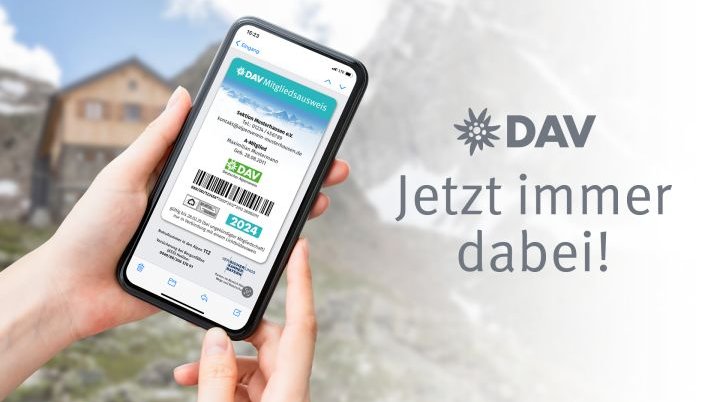 Digitaler DAV-Mitgliedsausweis | © Deutscher Alpenverein e.V.